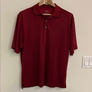 PGA Tour Deep Red Polo Shirt